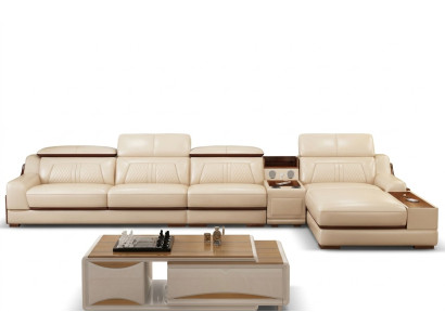 Hoekbank L-vorm gestoffeerde bank Relax zitmeubels Woongebied Luxe hoekbankstel