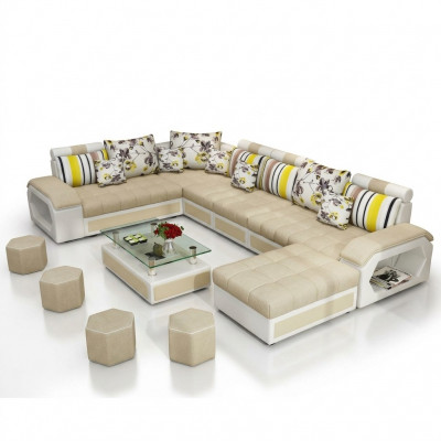 Bank Meubels Woonlandschap Luxe Bankstellen Hoekbank U-vorm Bekleding Modern Relax Bankstellen