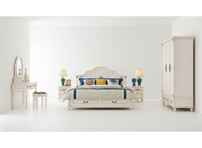 Tweepersoons hotelbedden slaapkamer 180x200 cm houten bed gestoffeerd design luxe nieuw