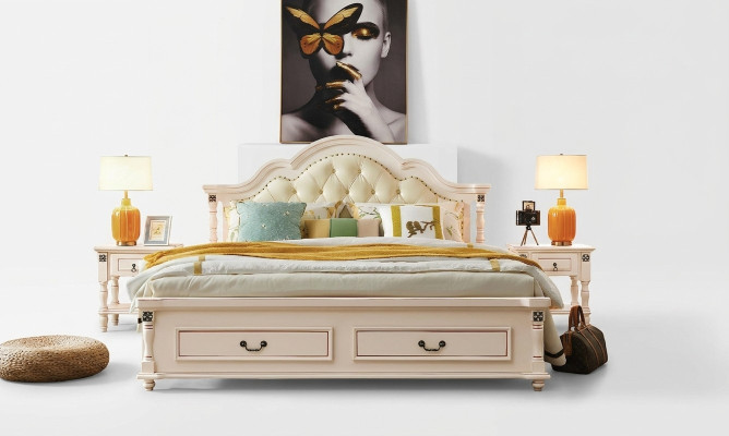 Houten bed Bedontwerp Luxe Tweepersoons Hotelbedden Slaapkamer 180x200 cm Hout
