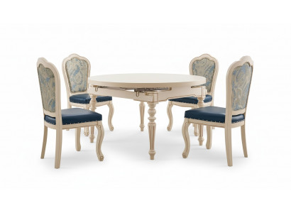 Ronde barok eettafel Tafel Klassieke eettafels Meubels Tafels Houten meubels Nieuw