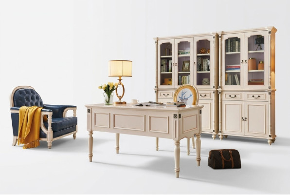 Bureau Stoel Archiefkast Kantoor set Klassieke kantoorinrichting Nieuw 3-delig