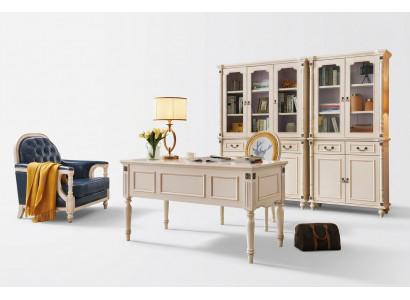 Bureau Stoel Archiefkast Kantoor set Klassieke kantoorinrichting Nieuw 3-delig