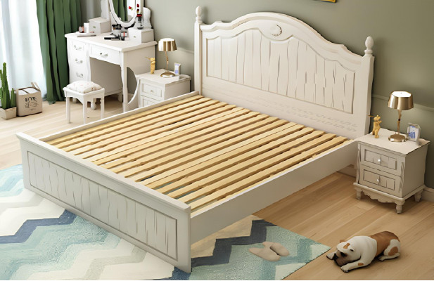 Set Bed Slaapkamer 2x Nachtkastje Tweepersoonsbedden Complete Set Houten Meubels 3-delig.
