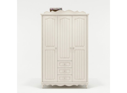 Landhuisstijl meubels Klassieke kledingkast Kast Hout Slaapkamer Wit