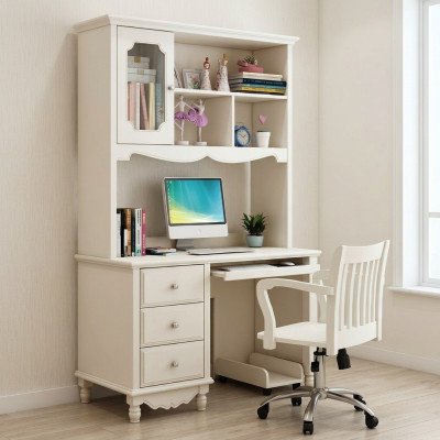 Boerderij bureau stoel kantoortafel pc tafel bureaus 2-delig tafels nieuw
