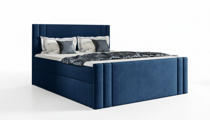 Bed slaapkamer bedden gestoffeerd ontwerp dubbel luxe 180x200 boxspring nieuw