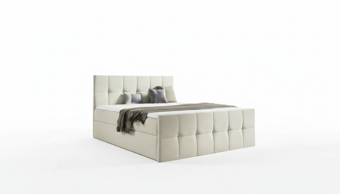 Bedbedlade boxspringbedslaapkamer stoffering ontwerp dubbel modern