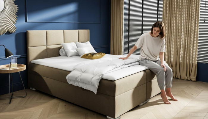Boxspringbed Slaapkamer Bekleed Ontwerp Dubbel Hotel Modern Bed Bedlade