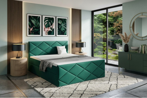 Bed Bedbox Boxspringbed 180x200 Slaapkamer Design Dubbel Modern