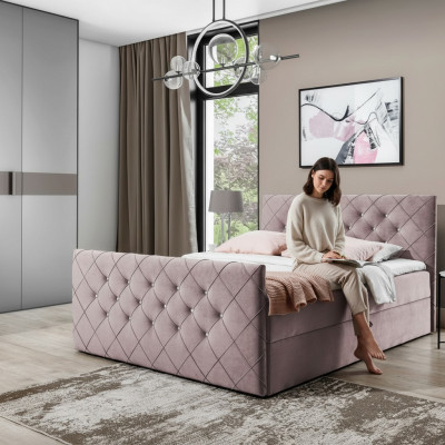 Chesterfield boxspringbed slaapkamer design dubbel hotelbed bedlade nieuw
