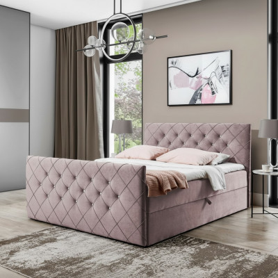 Chesterfield boxspringbed slaapkamer design dubbel hotelbed bedlade nieuw