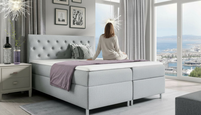 Bedden Dubbel Hotel Modern Bed Opbergbox Boxspring 200x200 Slaapkamer Meubels