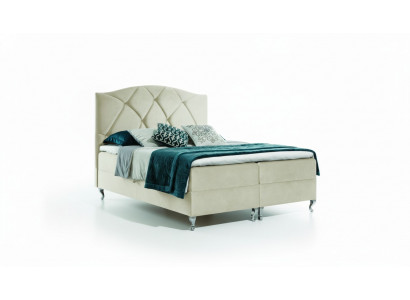 Chesterfield boxspring bed meubels bedden king size fluweel hotel nieuw slaapkamer