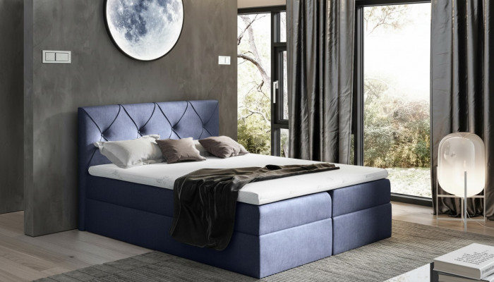 Modern bed slaapkamer bedden 200x200 boxspring bed textiel design dubbel