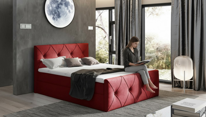 Bedlade Bed Slaapkamer Bedden Boxspring Bed Textiel Design Dubbel Hotel Nieuw
