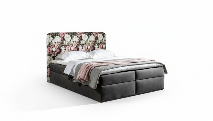 Bedden Boxspring bed Textiel Design Dubbel Hotel Modern Bed Slaapkamer Bloemen