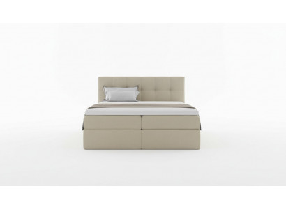 Stof boxspringbed textiel design dubbel hotel slaapkamer modern bed bedden