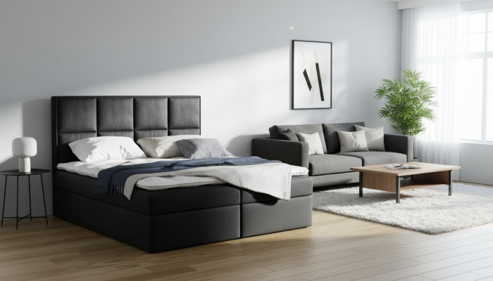 Boxspringbed Design Dubbel Hotel Modern Bed Slaapkamer Bedden Bedlade Nieuw