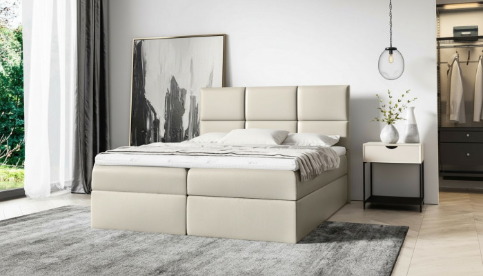 Bed met matras Boxspringbed 160x200 Design Dubbel Hotel Modern Bed Bedden Meubels