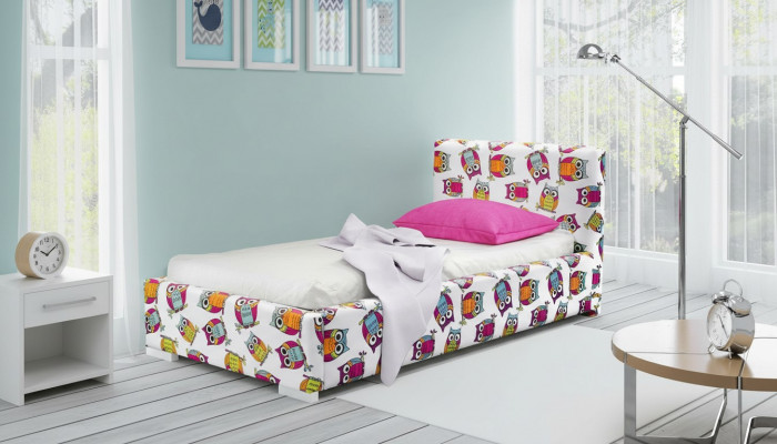 Jongerenbed kinderbed Kids Design Modern Bed kinderkamer 90 cm Bedlade Nieuw