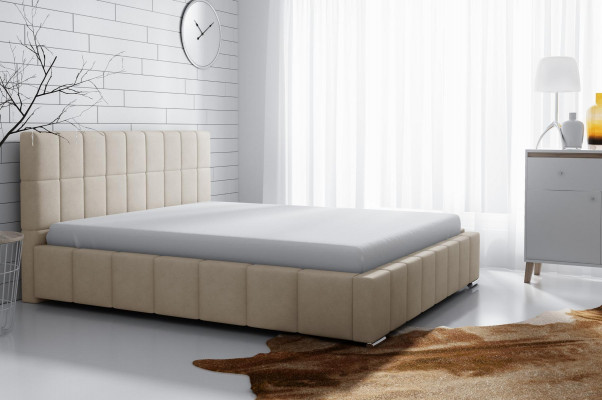 Bedframe Design Dubbel Hotel Modern Slaapkamer Bed Bedden Gestoffeerd Bed Nieuw
