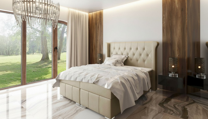 Chesterfield bed + opbergdoos boxspring bedden slaapkamer hotel Alle maten!