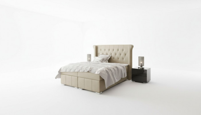 Chesterfield bed + opbergdoos boxspring bedden slaapkamer hotel Alle maten!