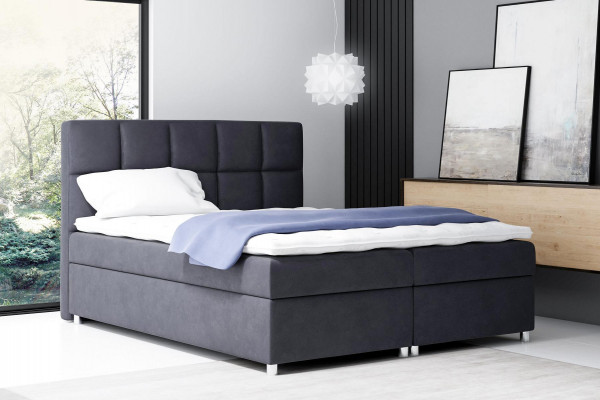 Boxspringbed dubbel hotelmeubilair bedden inrichting groot 200x200 slaapkamer