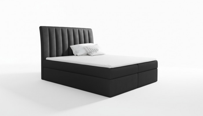 Echtelijk bed Bedframe Bed Bed met gestoffeerde polyester boxspringbed Tweepersoonsbed