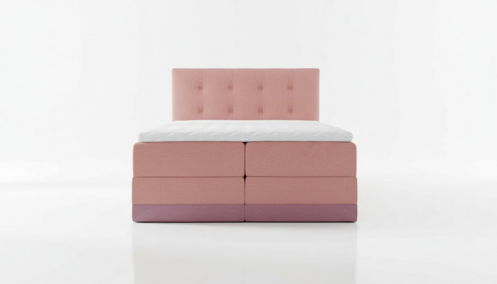 Tweepersoonsbed Bed Roze Gestoffeerd Bedden Boxspring Bed Tweepersoonsbed met matras Nieuw
