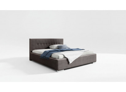 Bedframe Tweepersoonsbed Bed Echtelijk bed Bedden Gestoffeerd bed Slaapkamer Grijs Nieuw