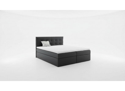 Echtelijk bed Bedden Gestoffeerd bed Boxspringbed Tweepersoonsbed Bed met opbergruimte Zwart