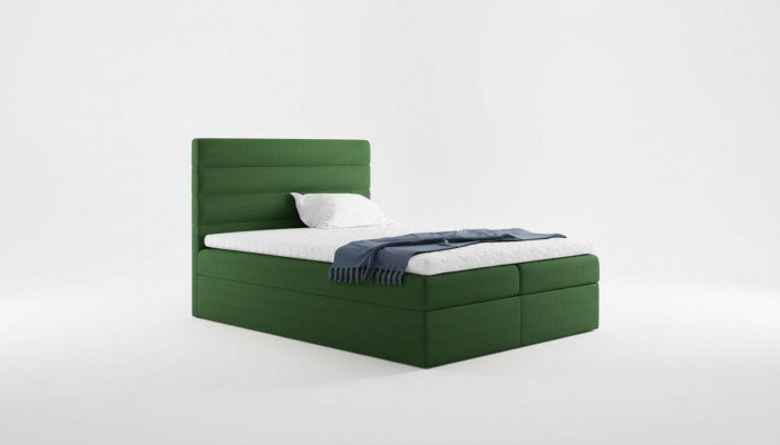 Bed met opbergruimte tweepersoonsbed Bedden Groen gestoffeerd bed Boxspringbed Tweepersoonsbed Nieuw