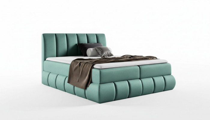 Bed met bedlade tweepersoonsbed Boxspringbed Tweepersoonsbed Gestoffeerd bed Hotel