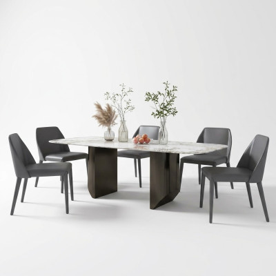 Luxe tafel van metaal eettafel Mega Design Metalen tafels Eetkamer meubels Eettafels