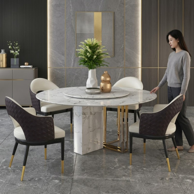 Ronde luxe tafel ontwerp Tafels rond stenen meubels Eetkamer Eettafels Modern Nieuw