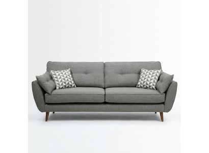 Zitbank Bankstel 2-zits Stof Zitmeubilair Ontwerp Bank Bankstellen Stof Grijs 226 cm Nieuw