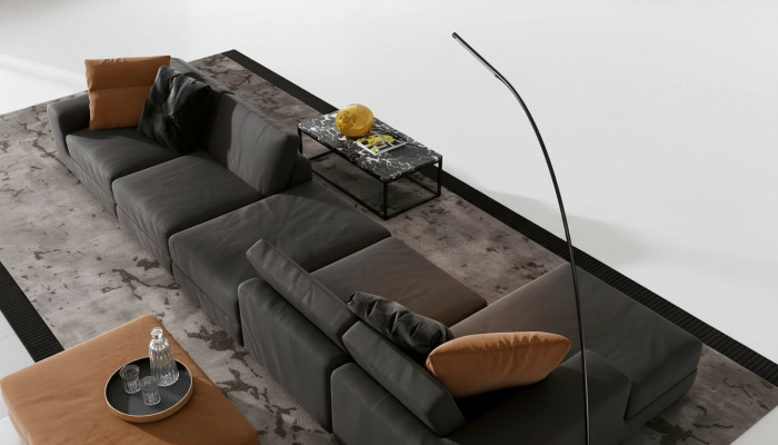 Luxe hoekbank L-vorm bank Banken Modern Woonkamer textiel bekleding Ontwerp Hoek Nieuw