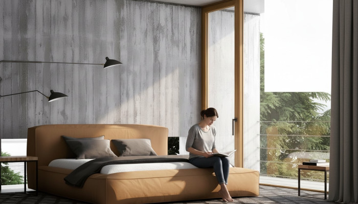 Ontwerp Bed Dubbel Modern Hotel Textiel Luxe Slaapkamer Bedden Bedframe