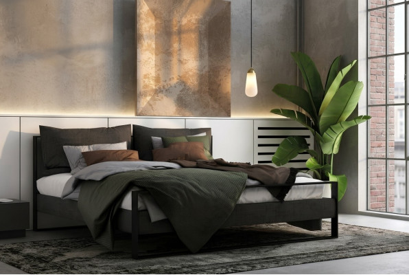 Bed Dubbel Modern Hotel Textiel Luxe Slaapkamer Bedden Bedframe Ontwerp