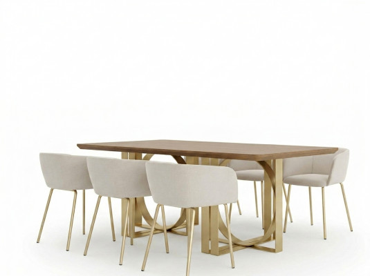Stoelen Fauteuils Eetkamerstoel Eetkamer Stoel Stof Leuning Hout Luxe Zitplaats Nieuw