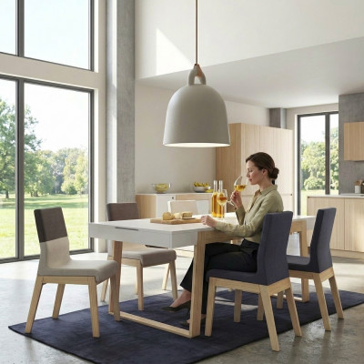 Stoel fauteuil eetkamerstoel eetkamer stoel stoffen houten luxe 1 zitplaats nieuw