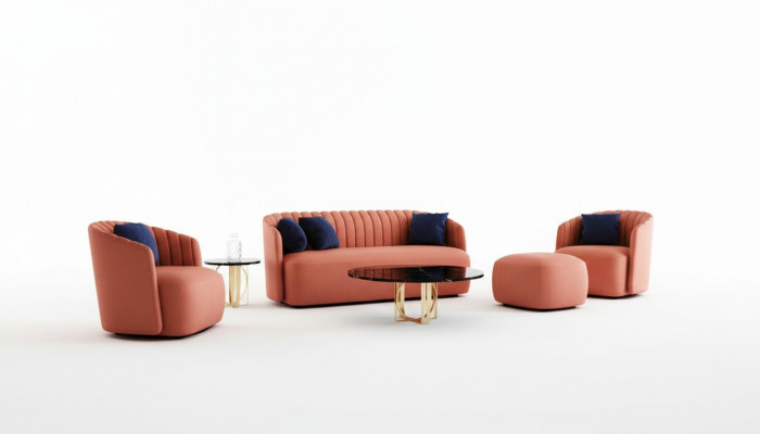 Bank Luxe Set 4-delig Bankstel 321 Voetenbank Set Bank Banken Fauteuil Groep Nieuw