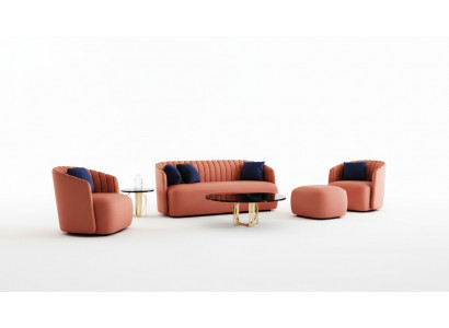 Bank Luxe Set 4-delig Bankstel 321 Voetenbank Set Bank Banken Fauteuil Groep Nieuw