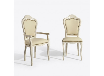 Stoel zonder armleuning Eetkamerstoel Hout Stof Eetkamerstoelen Design Fauteuil Nieuw