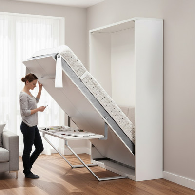 Opklapbaar bed kastbed kast bed openingssystemen wandbedden bedden kasten ruimtebesparend nieuw