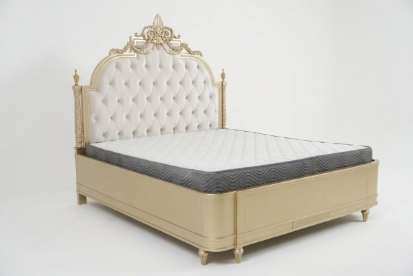 Chesterfield houten tweepersoonsbed bedontwerp gestoffeerd bed huwelijks slaapkamer 180x200