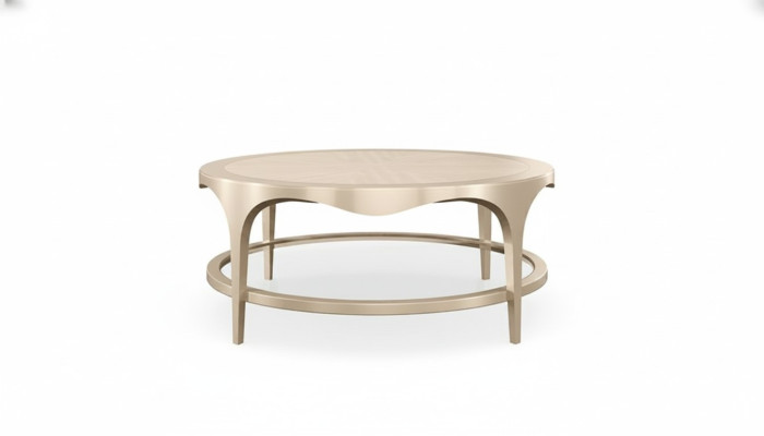 Woonkamer meubel Tafel Salontafel Ontwerp Luxe Inrichting Hout Tafels Ovaal Rond