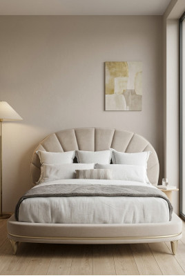 Luxe bed Hotel Royal meubels stoffen bedden design inrichting gestoffeerd bed frame